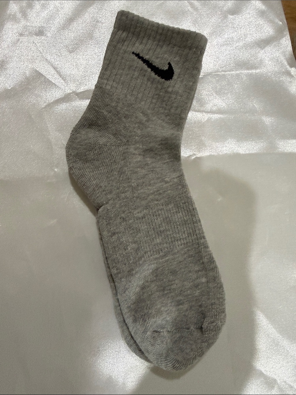 Nike Gray Crew Socks  1 pair